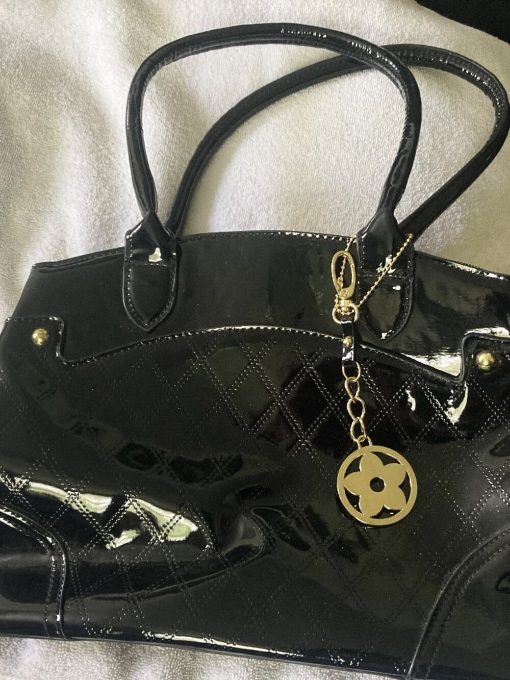 New Bueno Black Faux Leather Tote Bag Without Tag